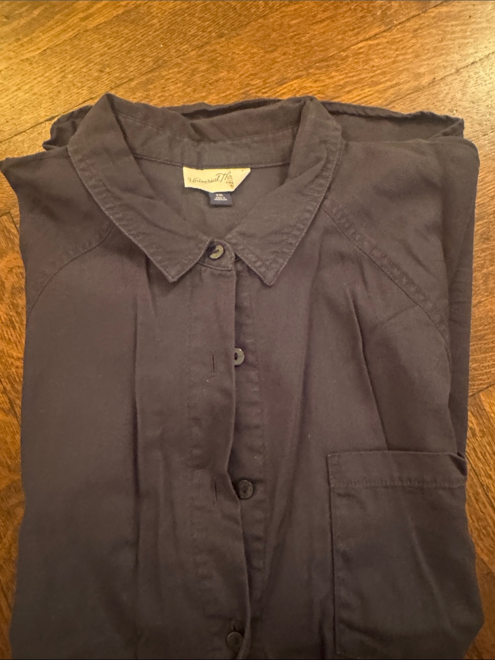 Universal Thread Women's Dark Navy Button-Down Shirt